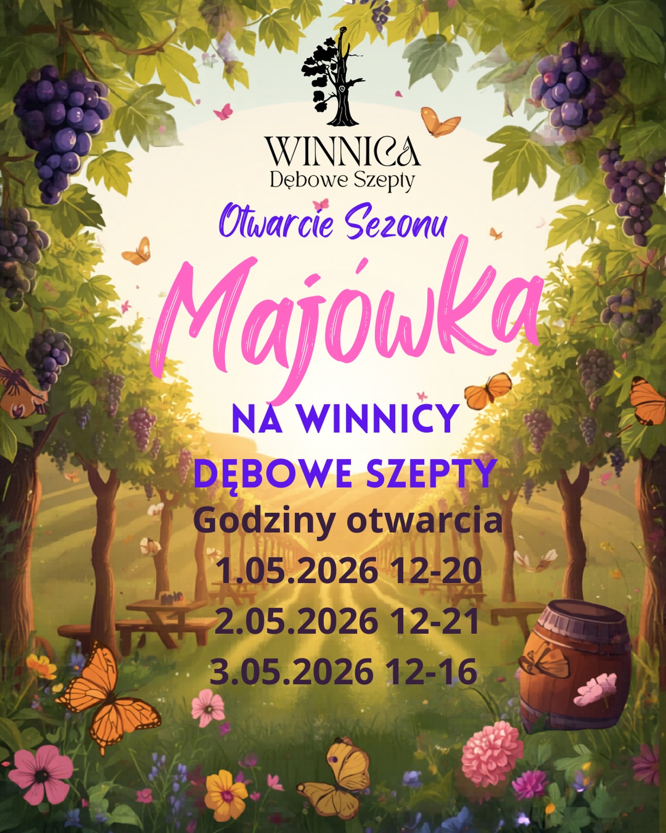 majówka na winnicy