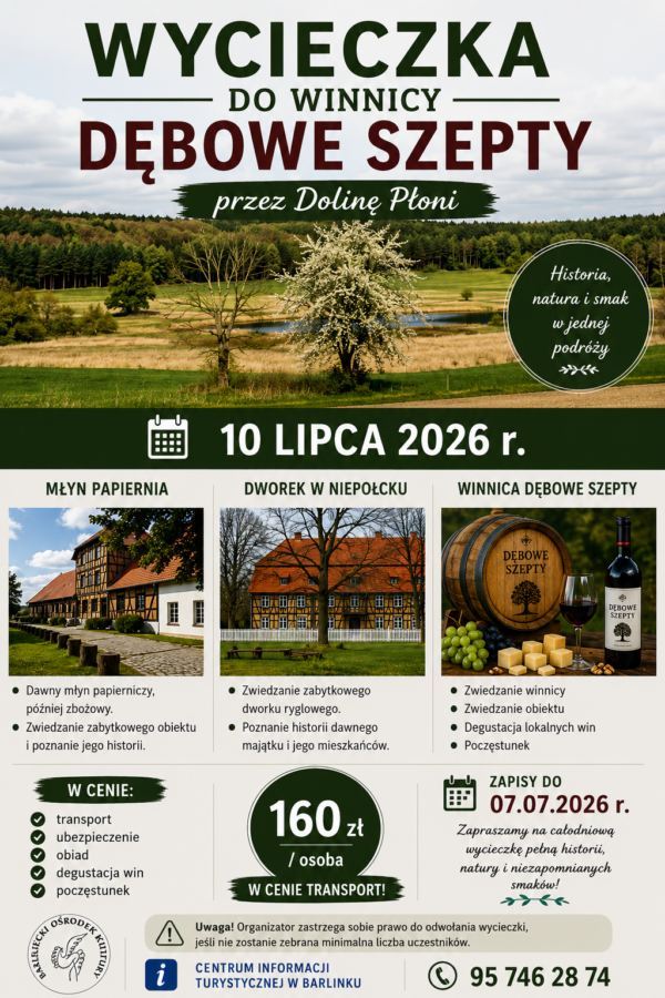 Wycieczka do winnicy dębowe szepty Wycieczka do winnicy dębowe szepty