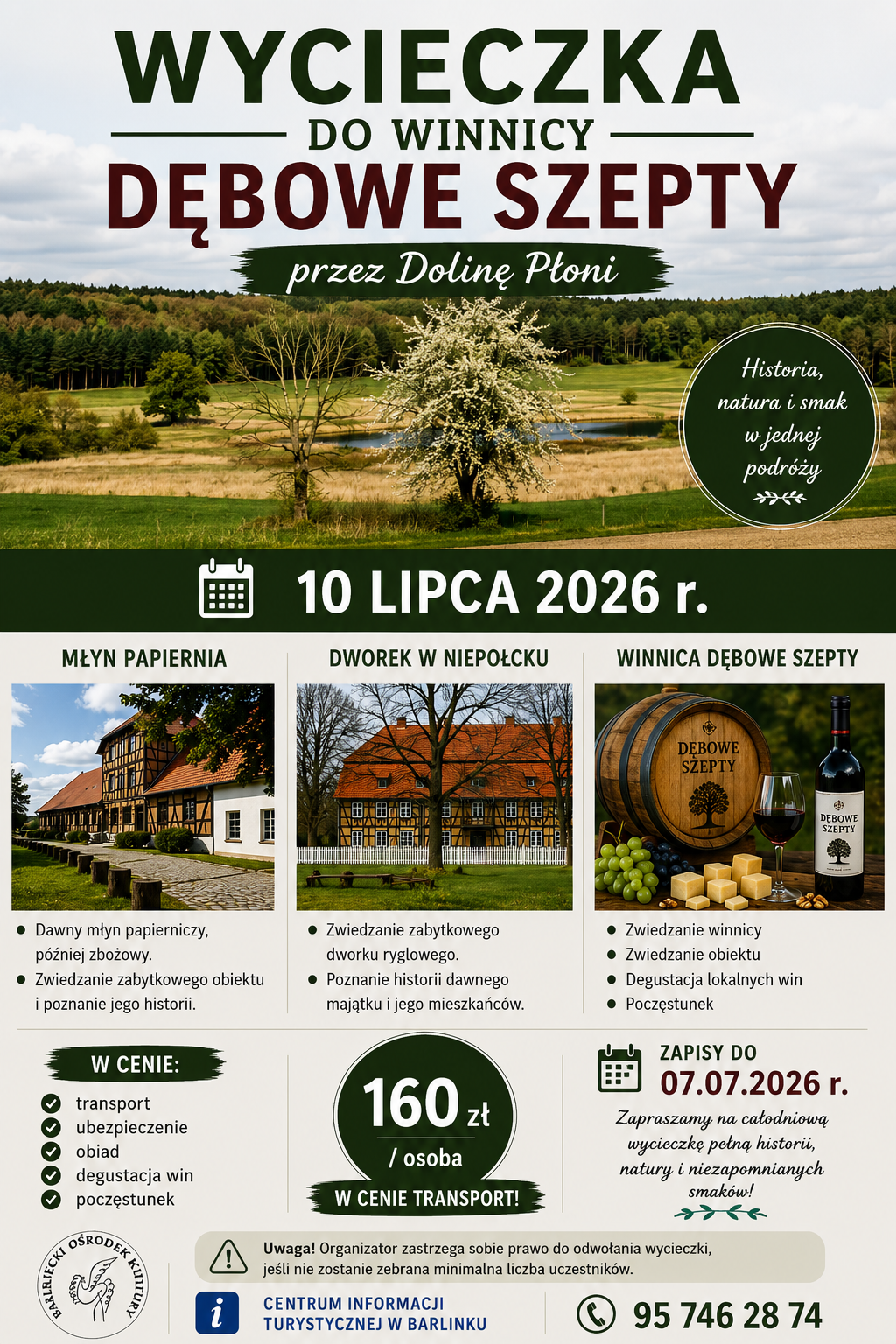 Wycieczka do winnicy dębowe szepty